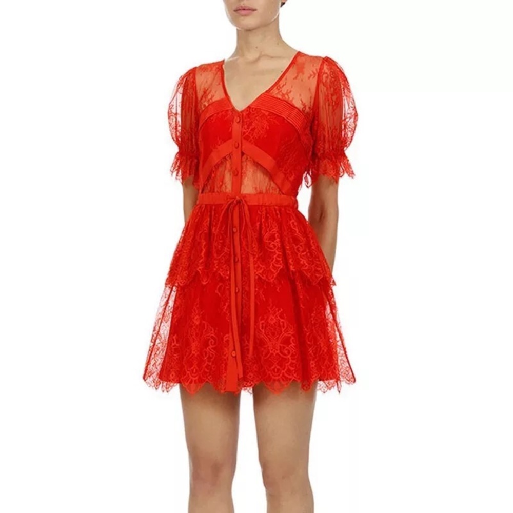 Lace A-line dress